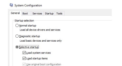 As ferramentas de configuração do sistema Microsoft Windows (System Information e System Configuration)